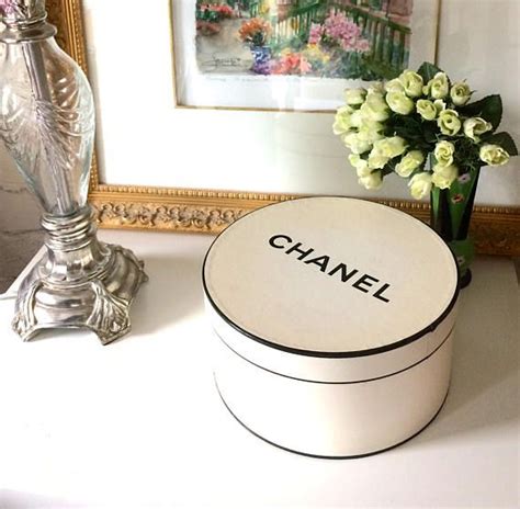 chanel round hat box